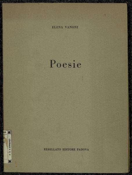 Poesie / Elena Vanoni