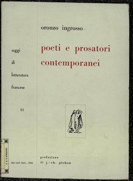 Poeti e prosatori contemporanei / Oronzo Ingrosso ; prefazione di J. Ch. Pichon