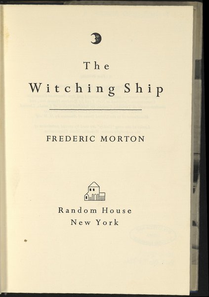 The witching ship / Frederic Morton