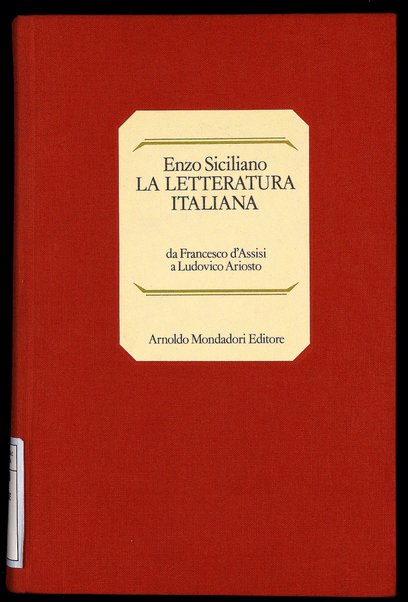 1 : Da Francesco d'Assisi a Ludovico Ariosto / Enzo Siciliano