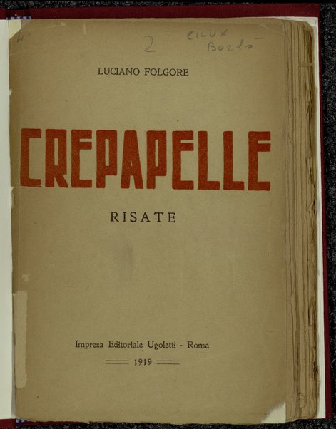 Crepapelle : risate / Luciano Folgore