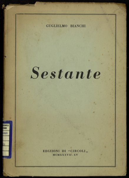 Sestante / Guglielmo Bianchi