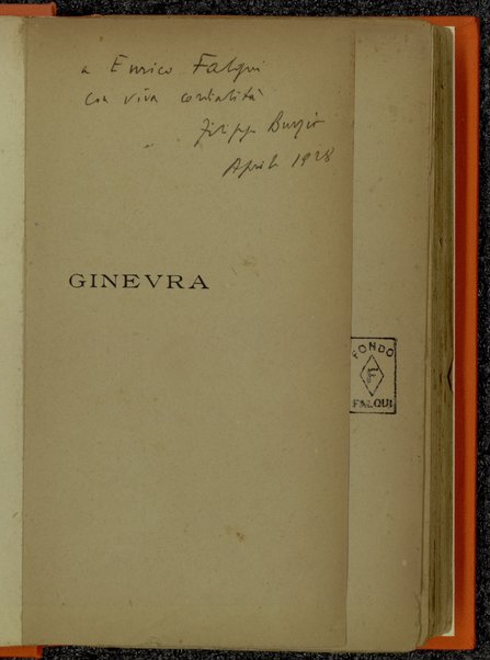 Ginevra : Vita nuova