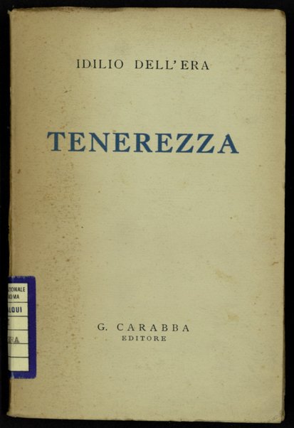 Tenerezza / Idilio Dell'Era