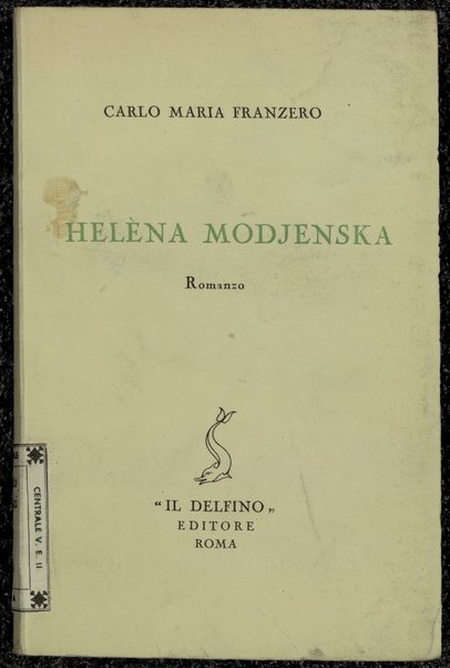 Helena modjenska : romanzo