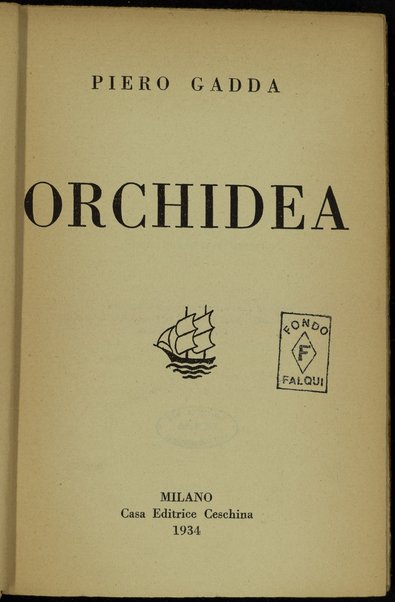 Orchidea / Piero Gadda