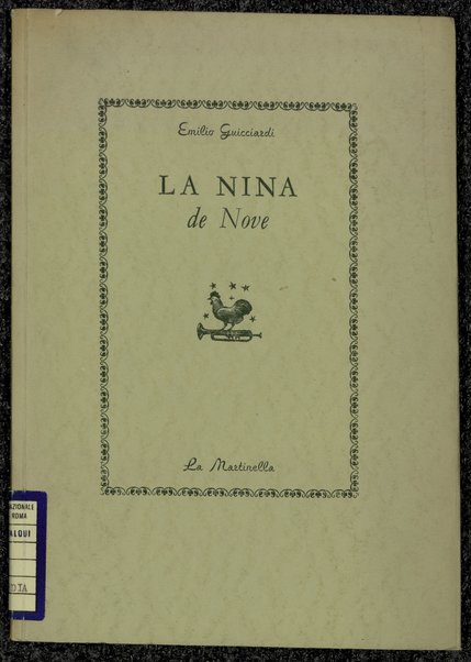 La Nina de Nove / xilografie originali di Italo Zetti