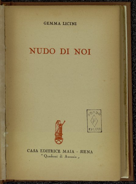 Nudo di noi / Gemma Licini