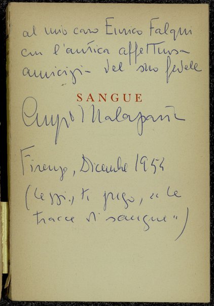 Sangue / Curzio Malaparte