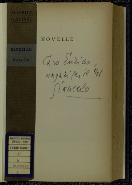 Novelle / Matteo Bandello ; a cura di G. Vigorelli