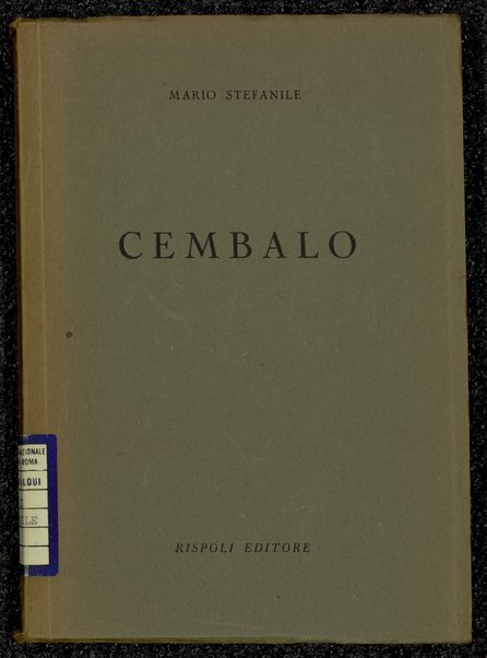 Cembalo / Mario Stefanile