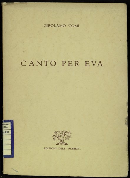 Canto per Eva / Girolamo Comi