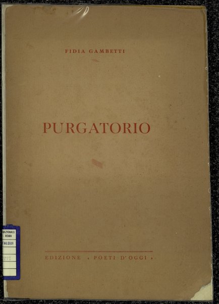 Purgatorio / Fidia Gambetti