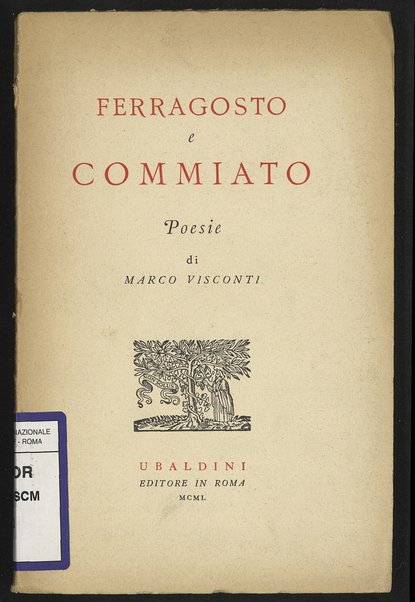 Ferragosto e Commiato : poesie / di Marco Visconti
