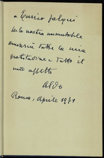 Storia di un'amicizia : romanzo / Aldo Palazzeschi