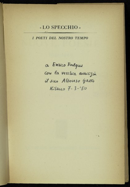 Nuove poesie : 1941-1949 / Alfonso Gatto