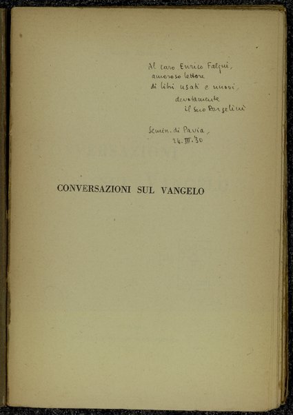 Conversazioni sul vangelo / Cesare Angelini