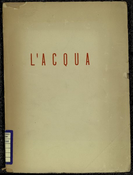 L'acqua / Nicola Lisi