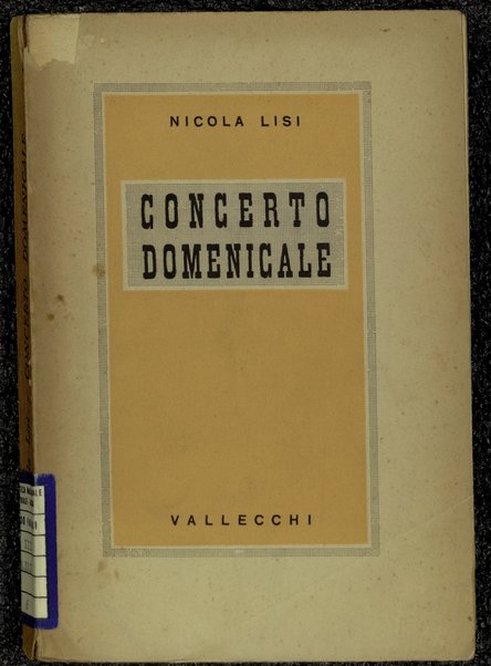 Concerto domenicale / Nicola Lisi
