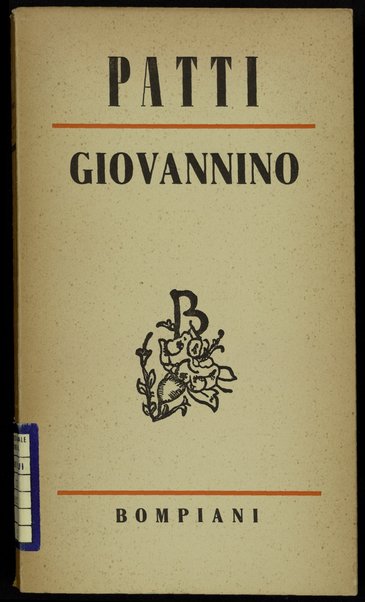 Giovannino : romanzo / di Ercole Patti