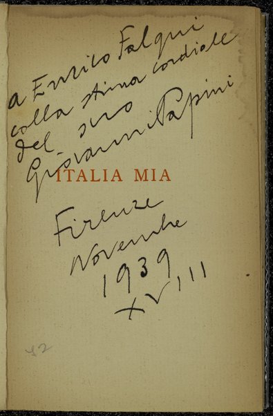 Italia mia / Giovanni Papini