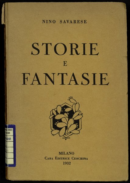 Storie e fantasie / Nino Savarese