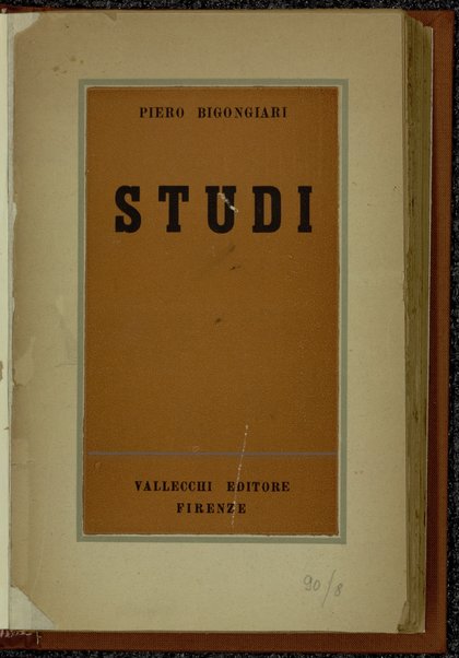 Studi / Piero Bigongiari