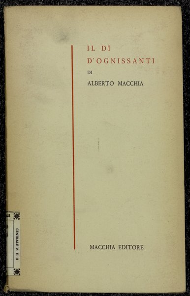 Il di d'Ognissanti / Alberto Macchia