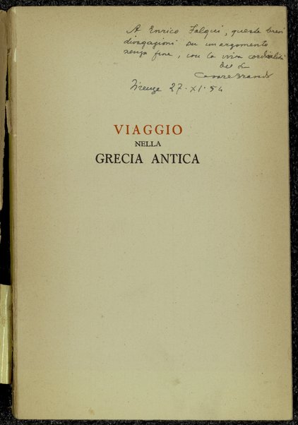 Viaggio nella Grecia antica / Cesare Brandi