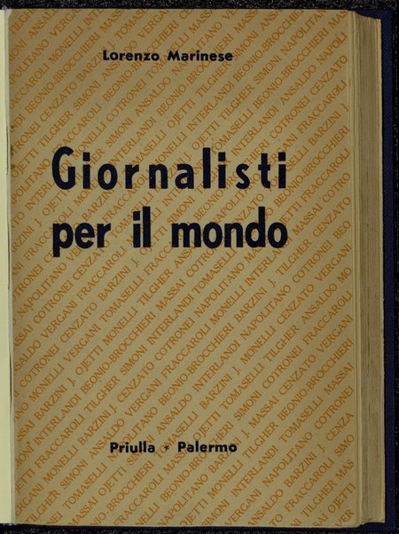 Giornalisti per il mondo / Lorenzo Marinese