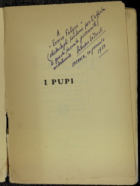 I pupi / Salvatore Lo Presti