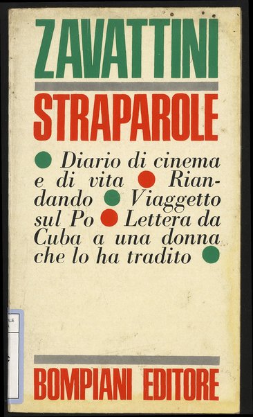 Straparole / Cesare Zavattini