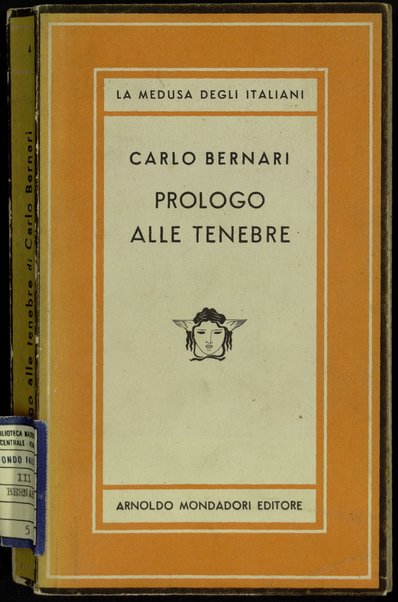 Prologo alle tenebre : romanzo / di Carlo Bernari