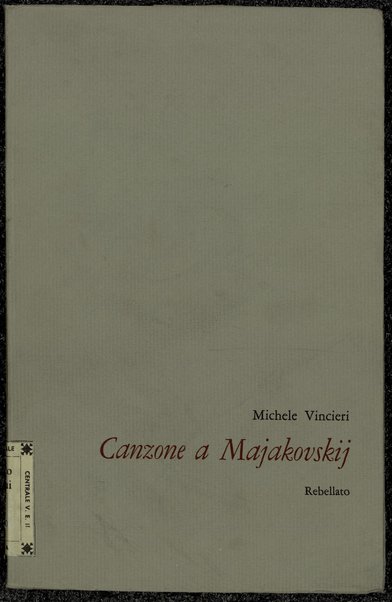 Canzone a Majakovskij / Michele Vincieri