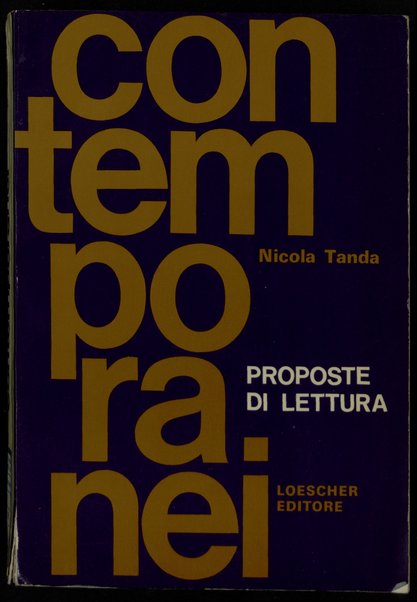 Contemporanei : proposte di lettura / Nicola Tanda