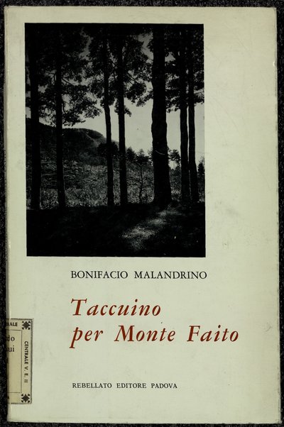 Taccuino per Monte Faito / Bonifacio Malandrino