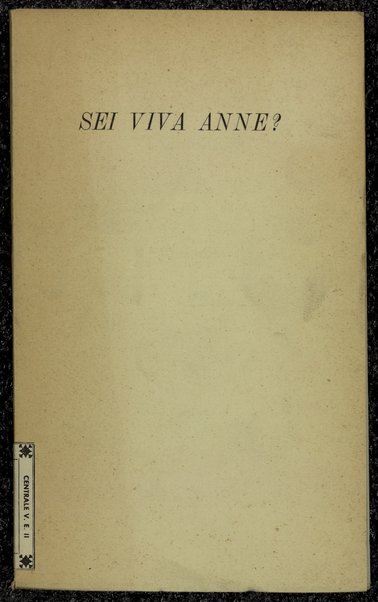 Sei viva Anne? / Sandra Basilea