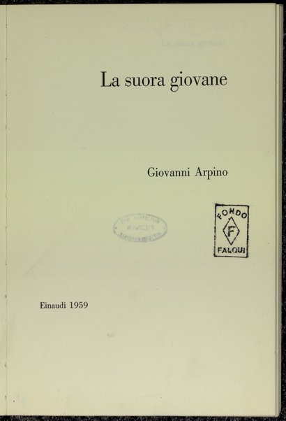 La suora giovane / Giovanni Arpino