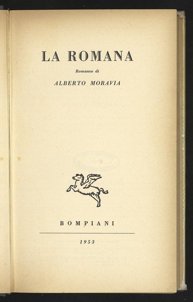 La romana : romanzo / di Alberto Moravia