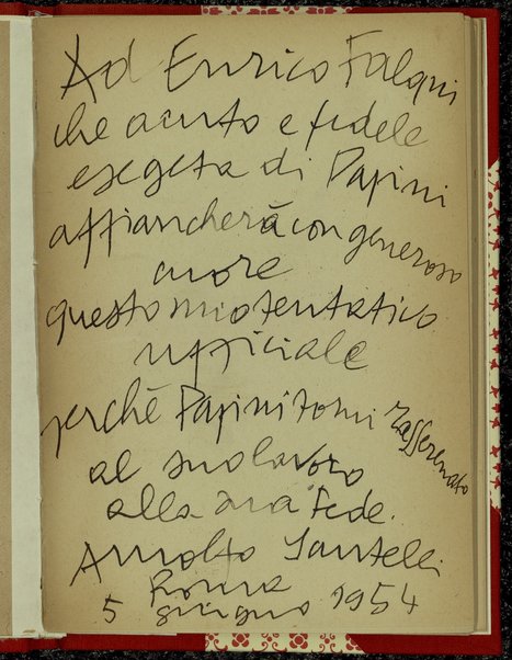 Papini mi ha detto : storia polemica del Diavolo seguita da un incontro    con Papini e da due pagine dello  scrittore / Arnolfo Santelli