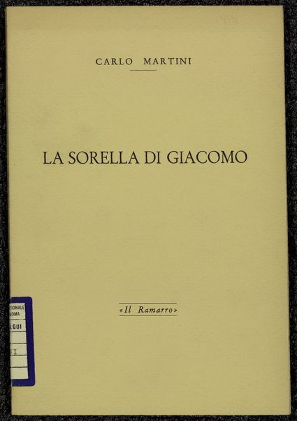 La sorella di Giacomo / Carlo Martini