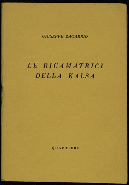 Le ricamatrici della kalsa / Giuseppe Zagarrio
