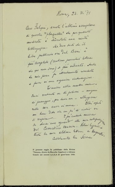 Lettere del Pascoli al tempo di Myricae / Ettore Serra