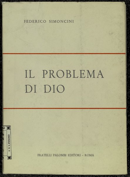 Il problema di Dio / Federico Simoncini