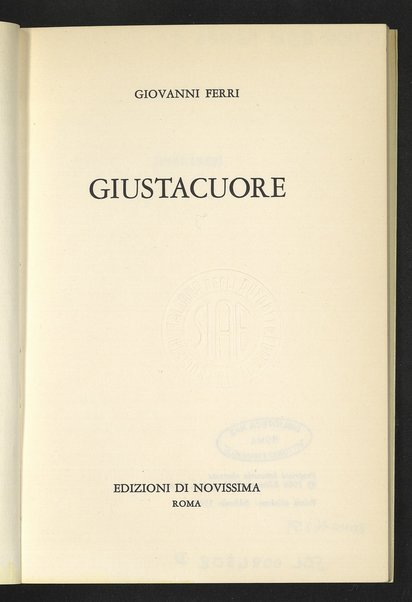 Giustacuore / Giovanni Ferri