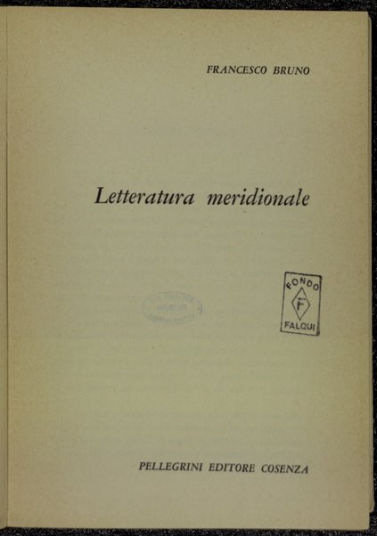 Letteratura meridionale