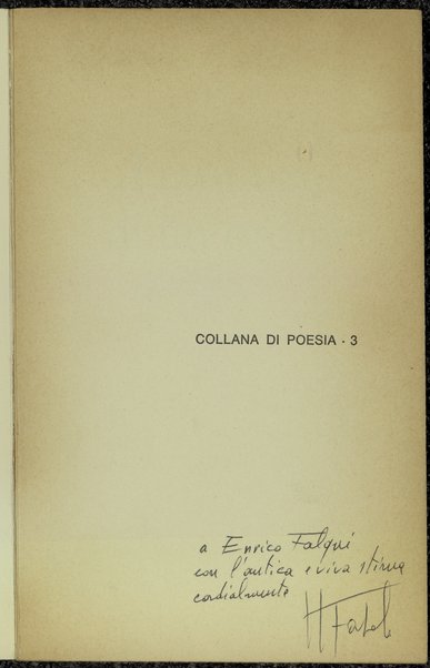 Frammenti di un ordine / Ugo Fasolo ; introduzione di Mario Pomilio