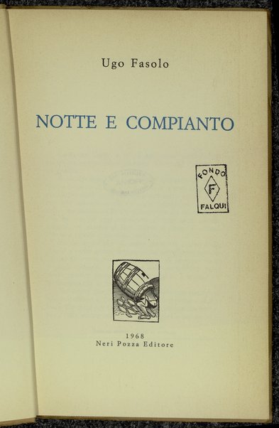 Notte e compianto / Ugo Fasolo