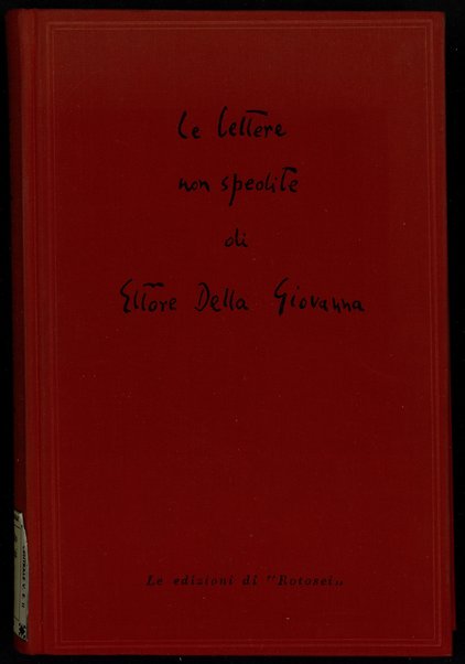 Le lettere non spedite di Ettore Della Giovanna ; illustrazioni di Sergio Barletta