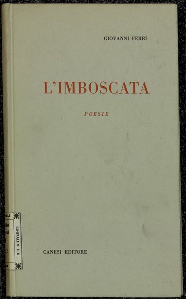 L'imboscata : poesie / Giovanni Ferri